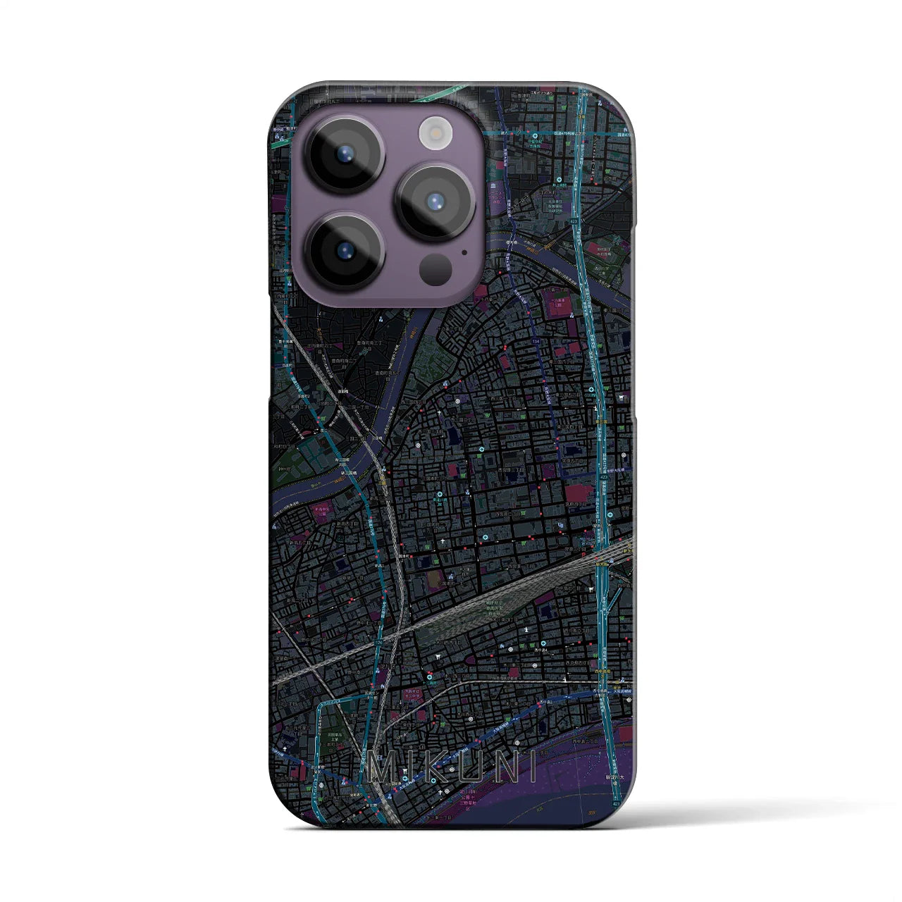 【三国(大阪府)】地図柄iPhoneケース(バックカバータイプ)