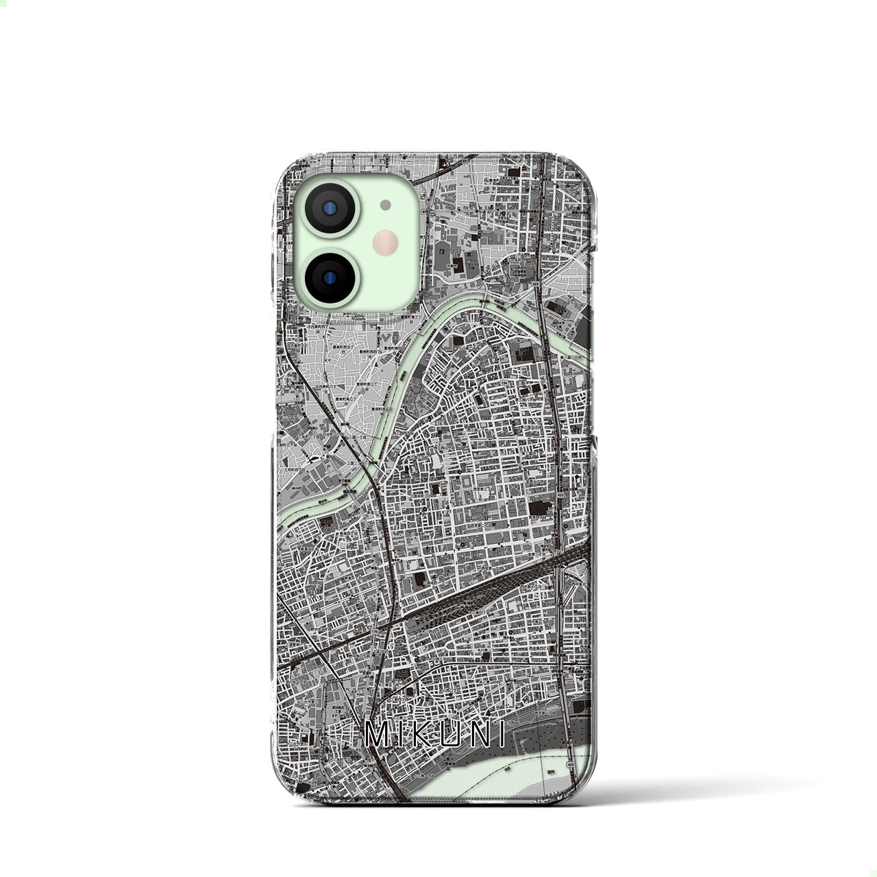 【三国(大阪府)】地図柄iPhoneケース(クリアタイプ)