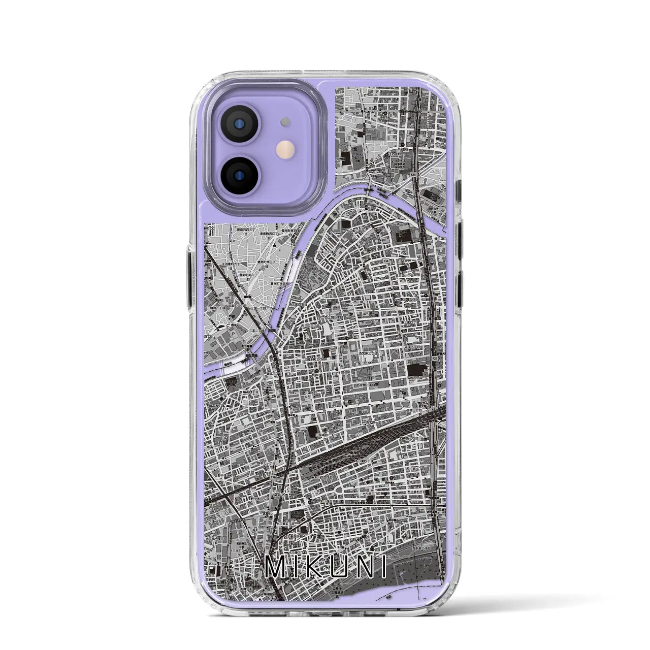 【三国(大阪府)】地図柄iPhoneケース(MagSafeタイプ)