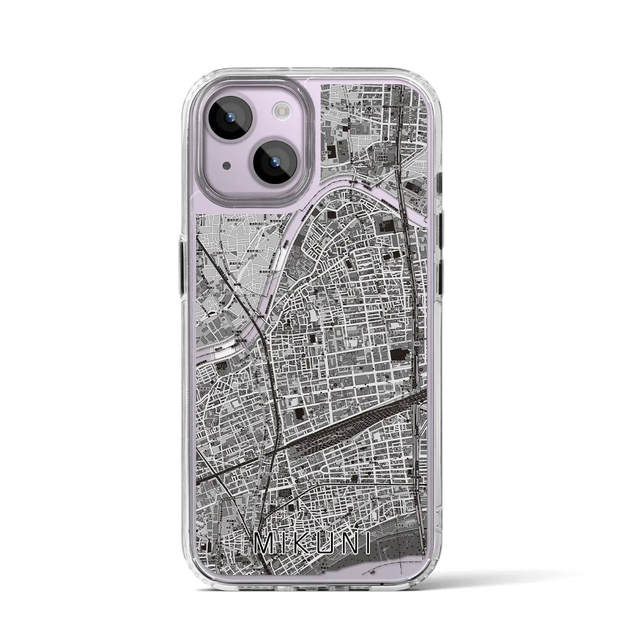 【三国(大阪府)】地図柄iPhoneケース(MagSafeタイプ)