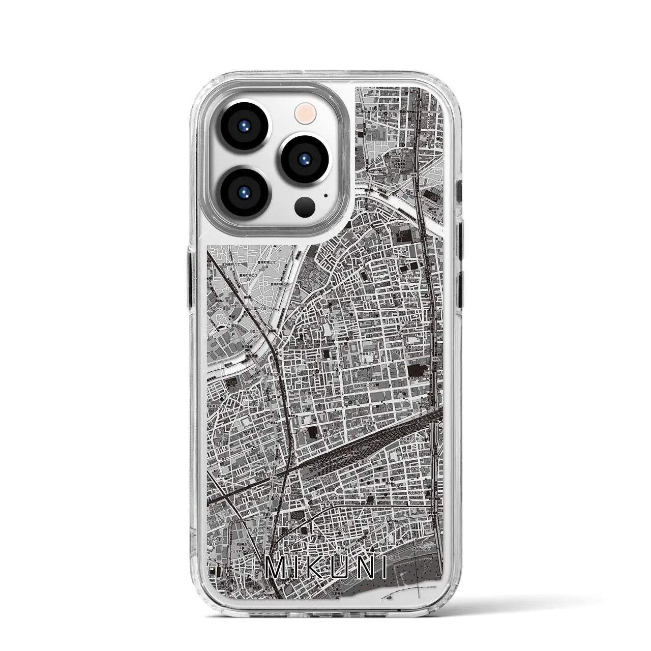 【三国(大阪府)】地図柄iPhoneケース(MagSafeタイプ)