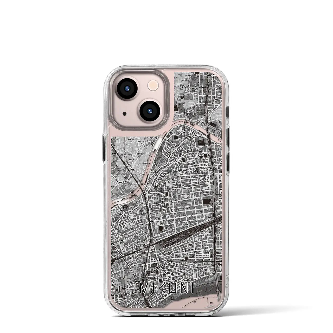 【三国(大阪府)】地図柄iPhoneケース(MagSafeタイプ)