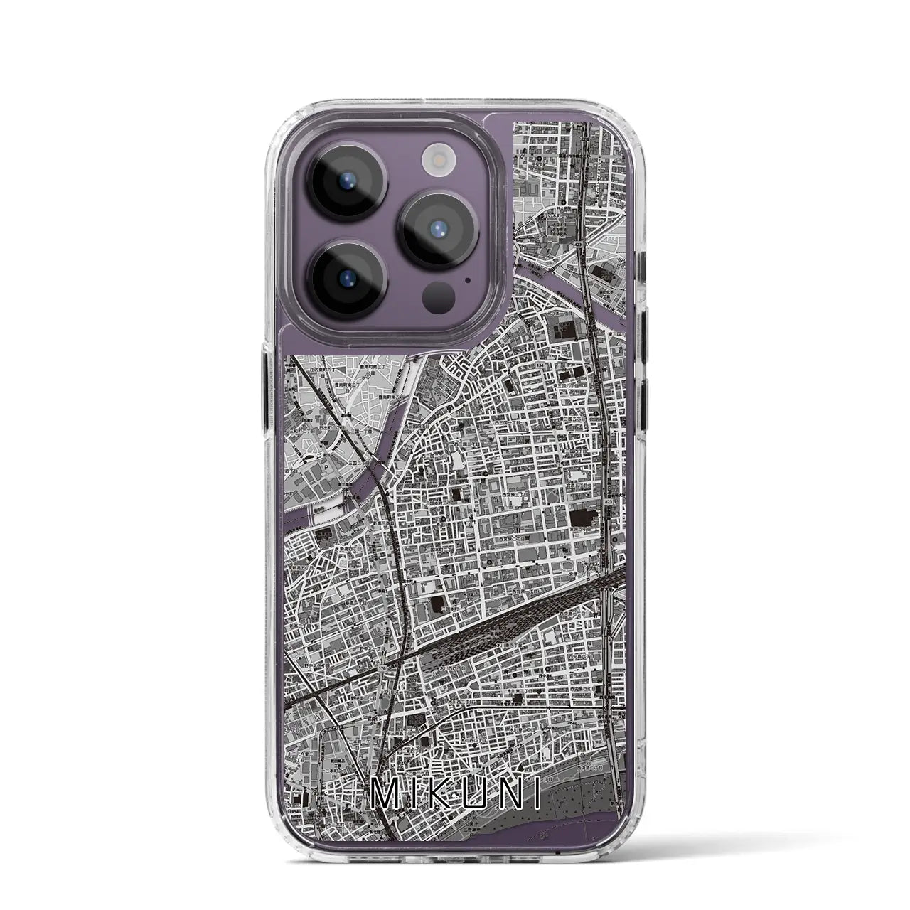 【三国(大阪府)】地図柄iPhoneケース(MagSafeタイプ)