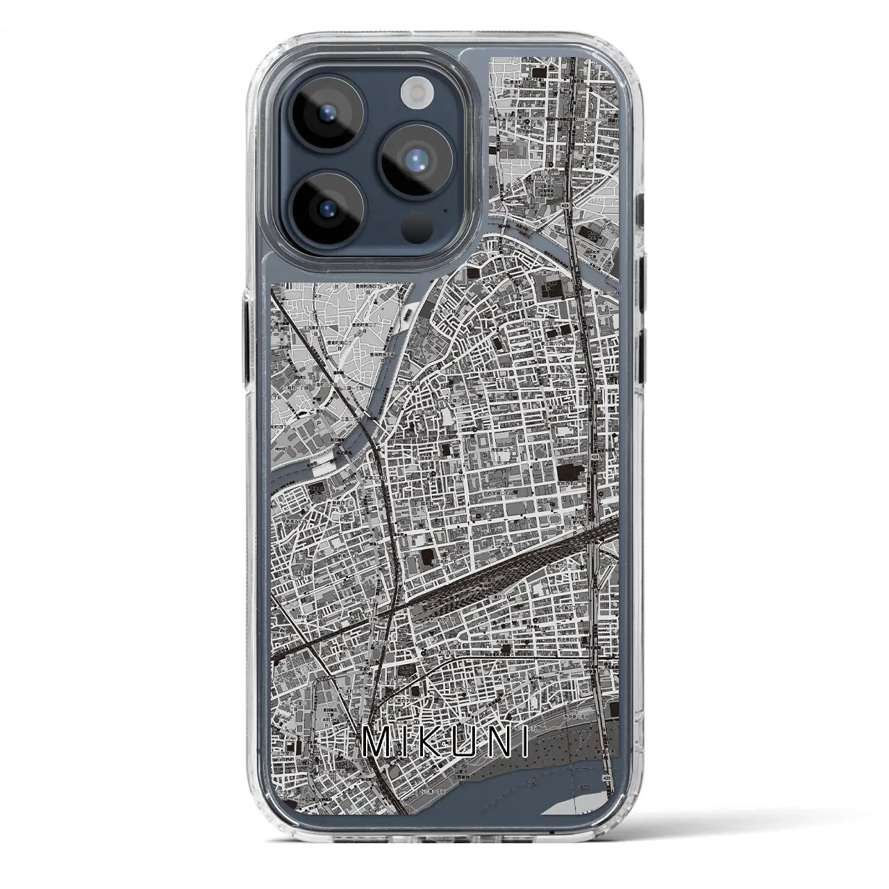 【三国(大阪府)】地図柄iPhoneケース(MagSafeタイプ)