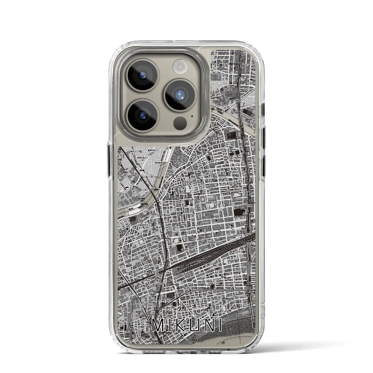 【三国(大阪府)】地図柄iPhoneケース(MagSafeタイプ)