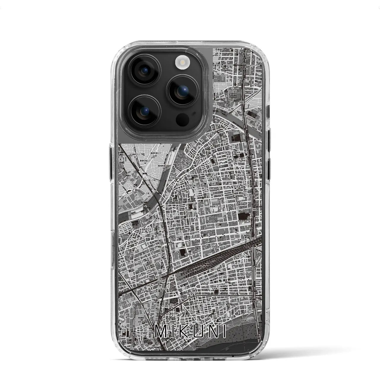 【三国(大阪府)】地図柄iPhoneケース(MagSafeタイプ)