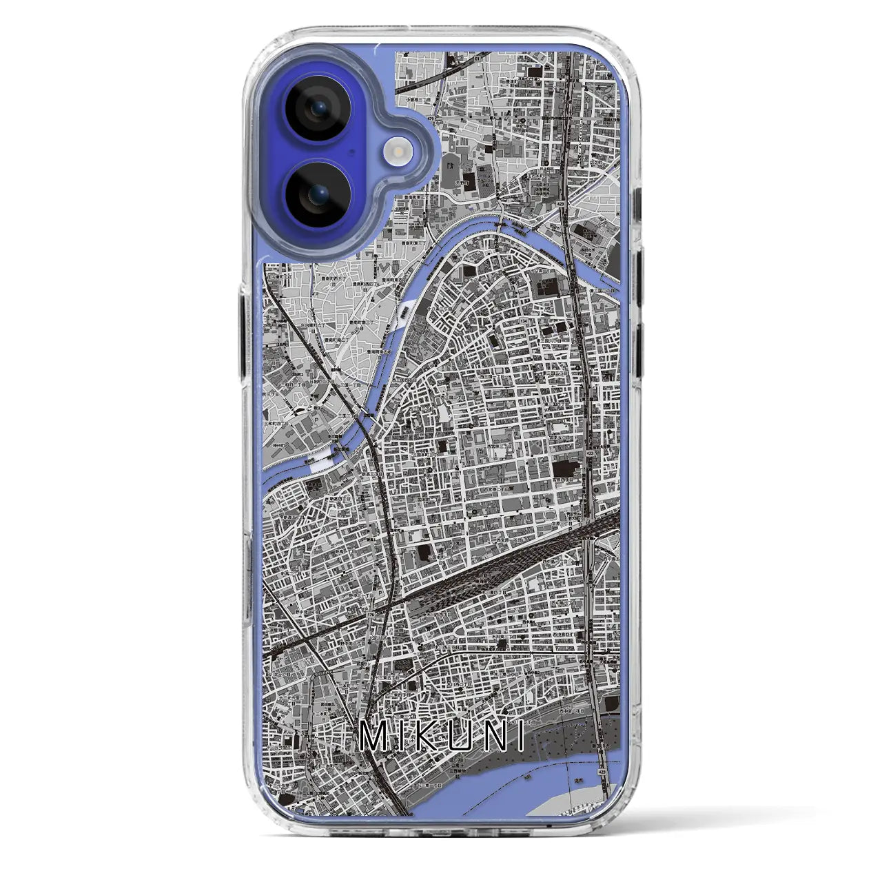 【三国(大阪府)】地図柄iPhoneケース(MagSafeタイプ)