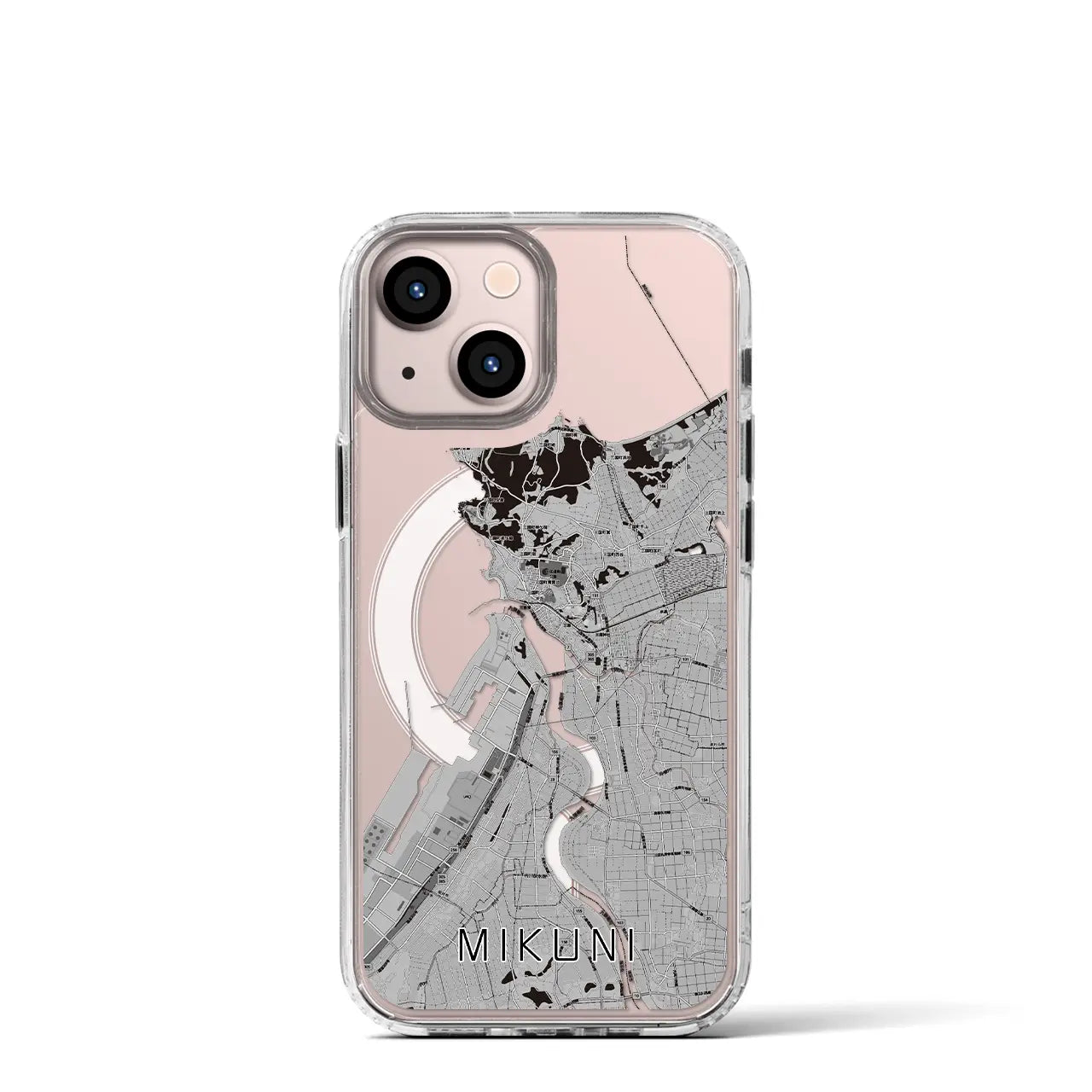 【三国(福井県)】地図柄iPhoneケース(MagSafeタイプ)
