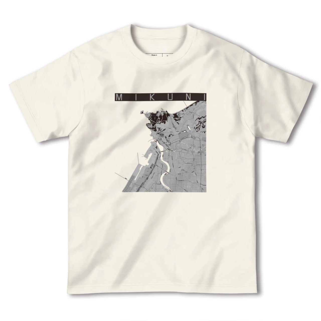 【三国(福井県)】地図柄ヘビーウェイトTシャツ