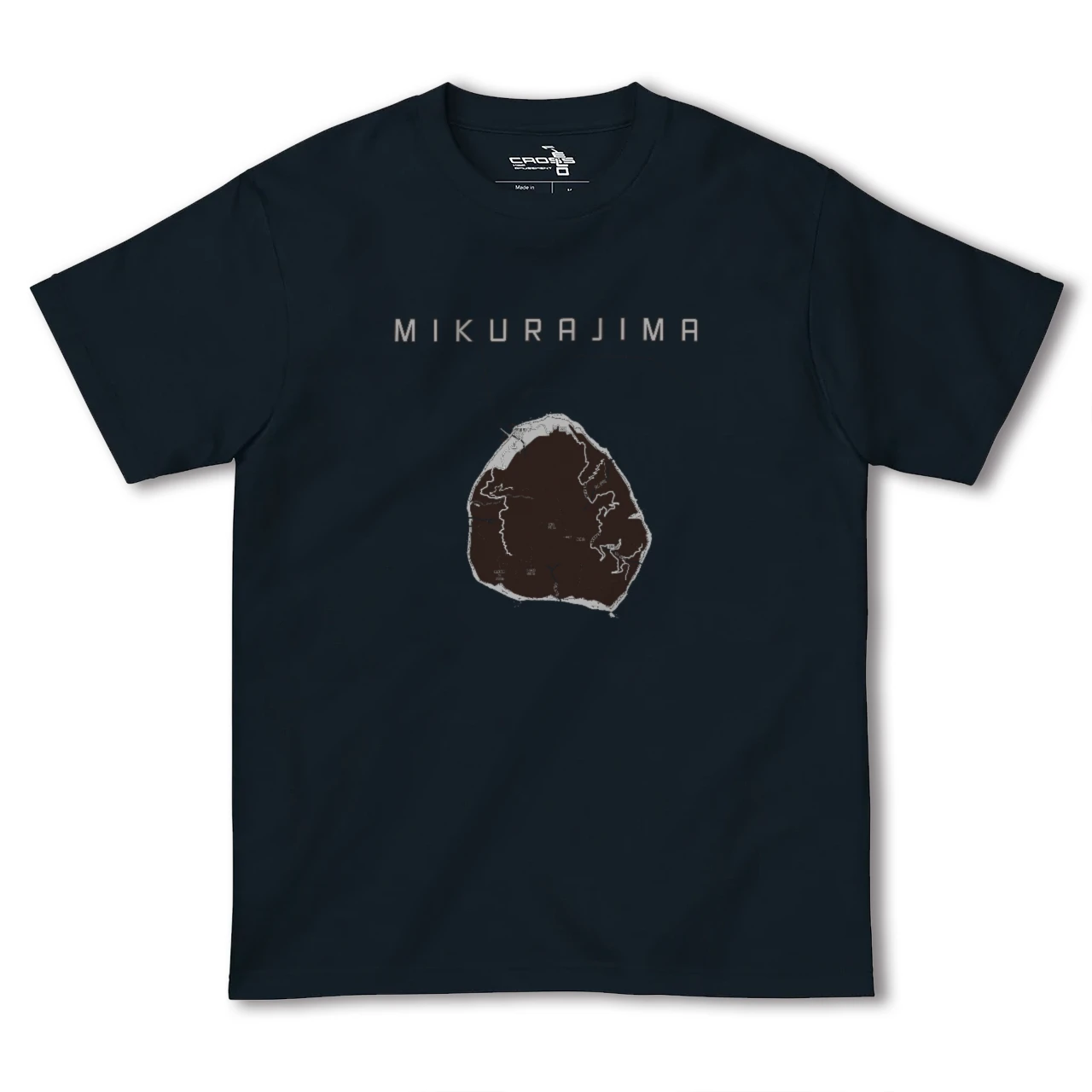 【御蔵島(東京都)】地図柄ヘビーウェイトTシャツ