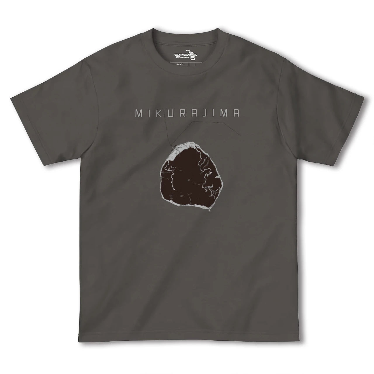 【御蔵島(東京都)】地図柄ヘビーウェイトTシャツ