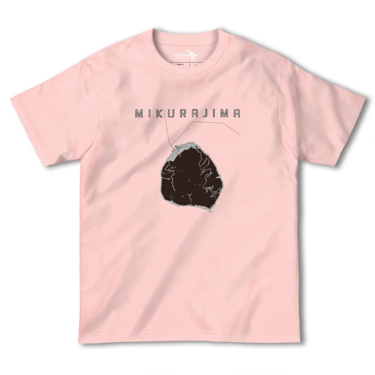 【御蔵島(東京都)】地図柄ヘビーウェイトTシャツ