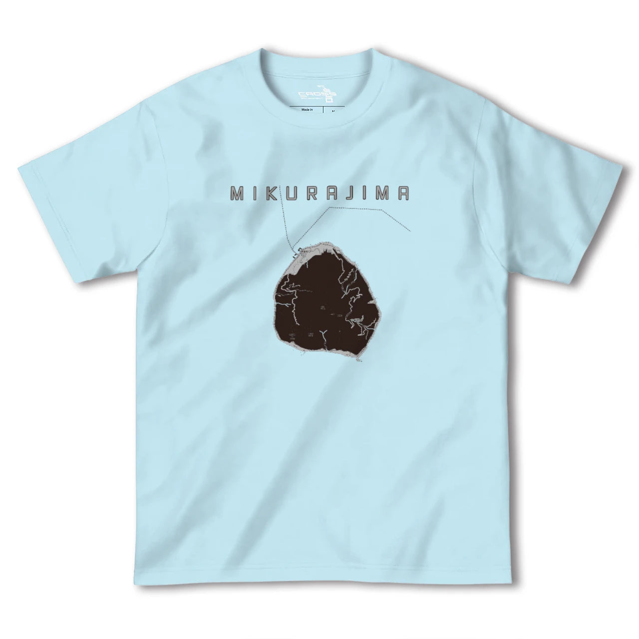 【御蔵島(東京都)】地図柄ヘビーウェイトTシャツ