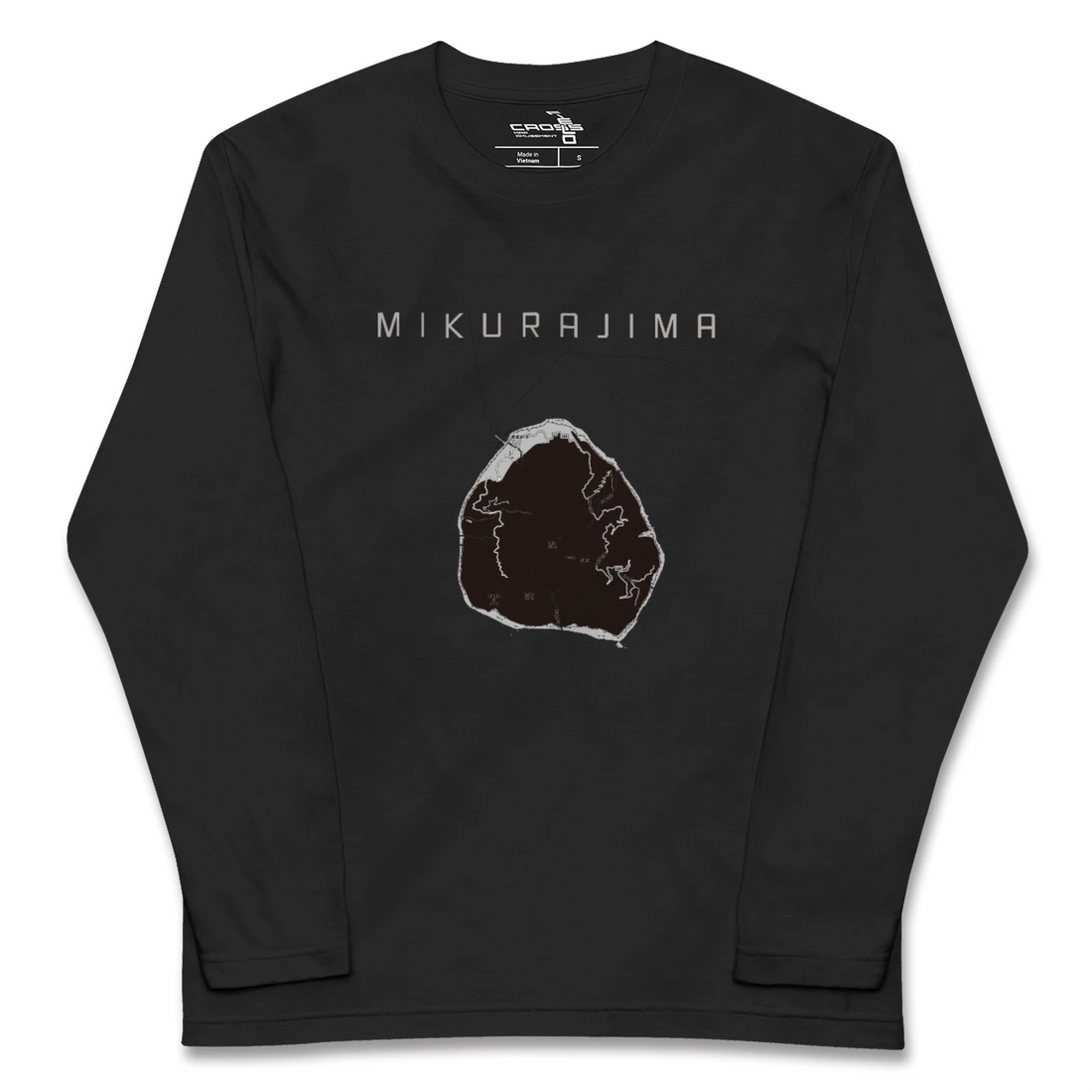 【御蔵島(東京都)】地図柄ロングスリーブTシャツ