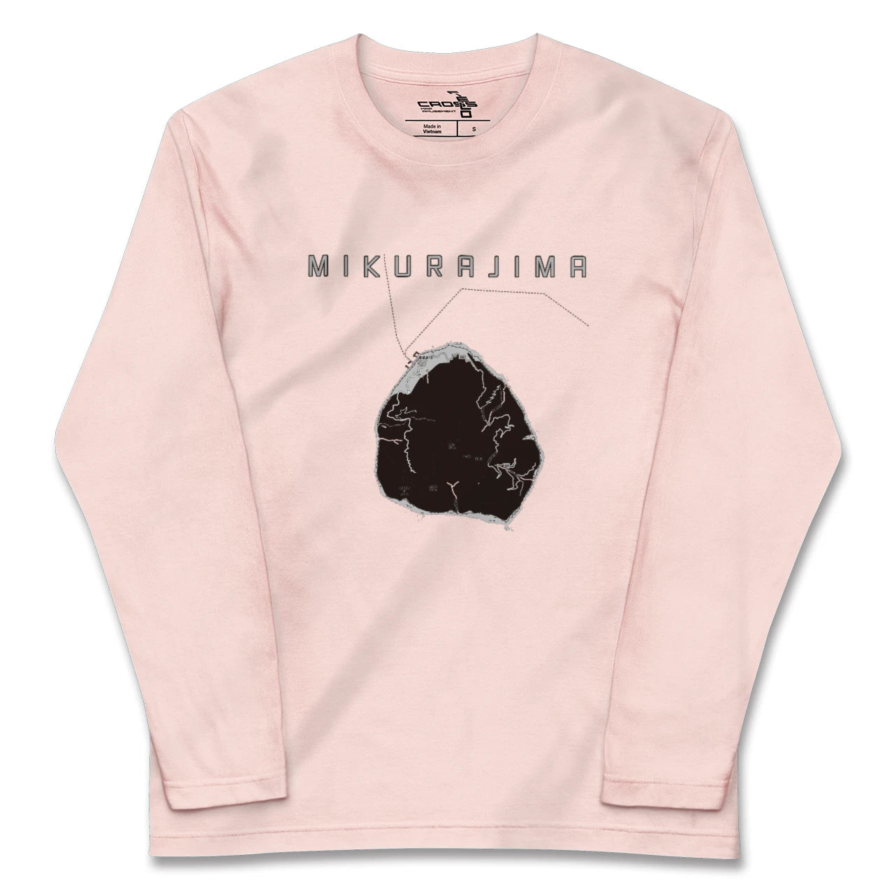 【御蔵島(東京都)】地図柄ロングスリーブTシャツ