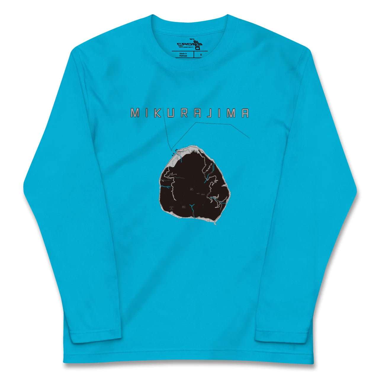 【御蔵島(東京都)】地図柄ロングスリーブTシャツ