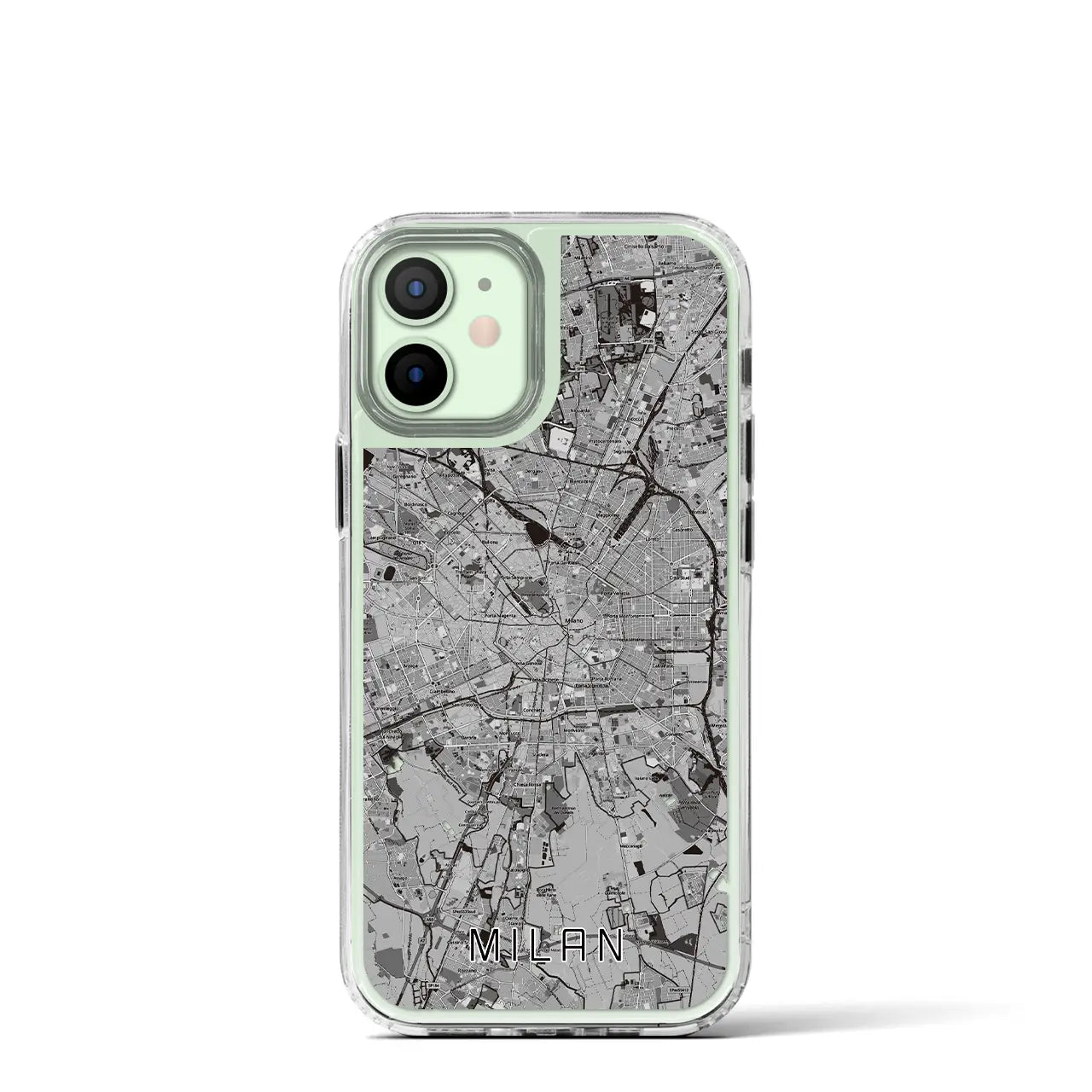 【ミラノ(イタリア)】地図柄iPhoneケース(MagSafeタイプ)