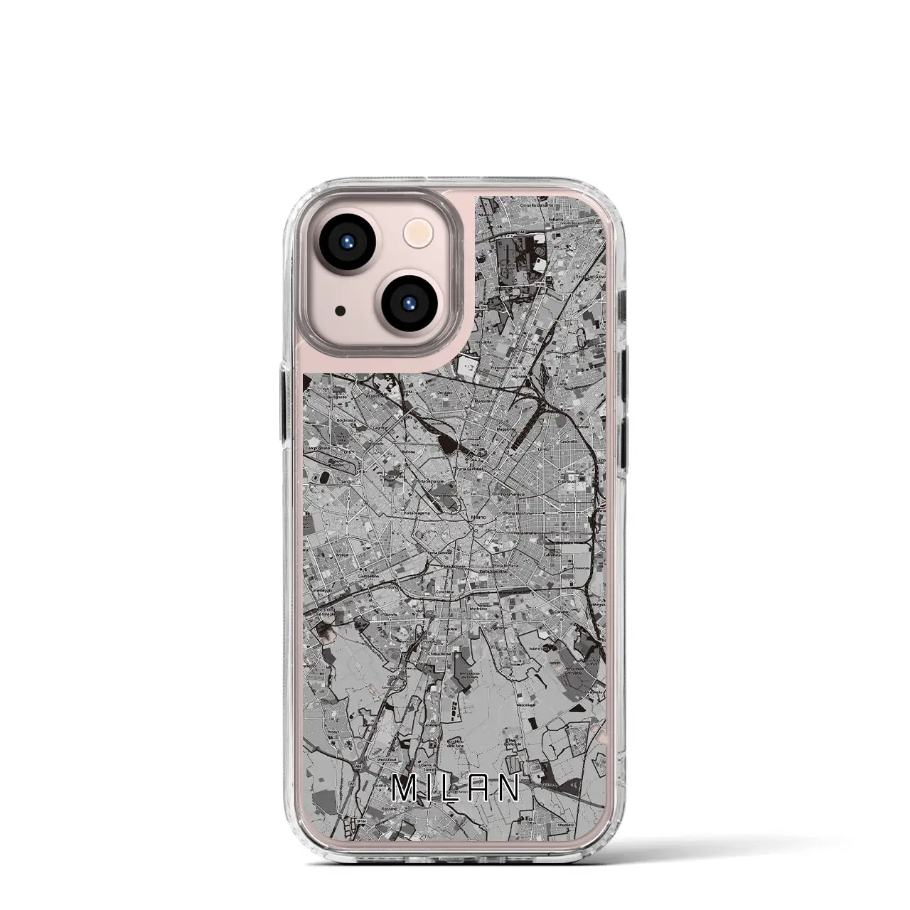【ミラノ(イタリア)】地図柄iPhoneケース(MagSafeタイプ)
