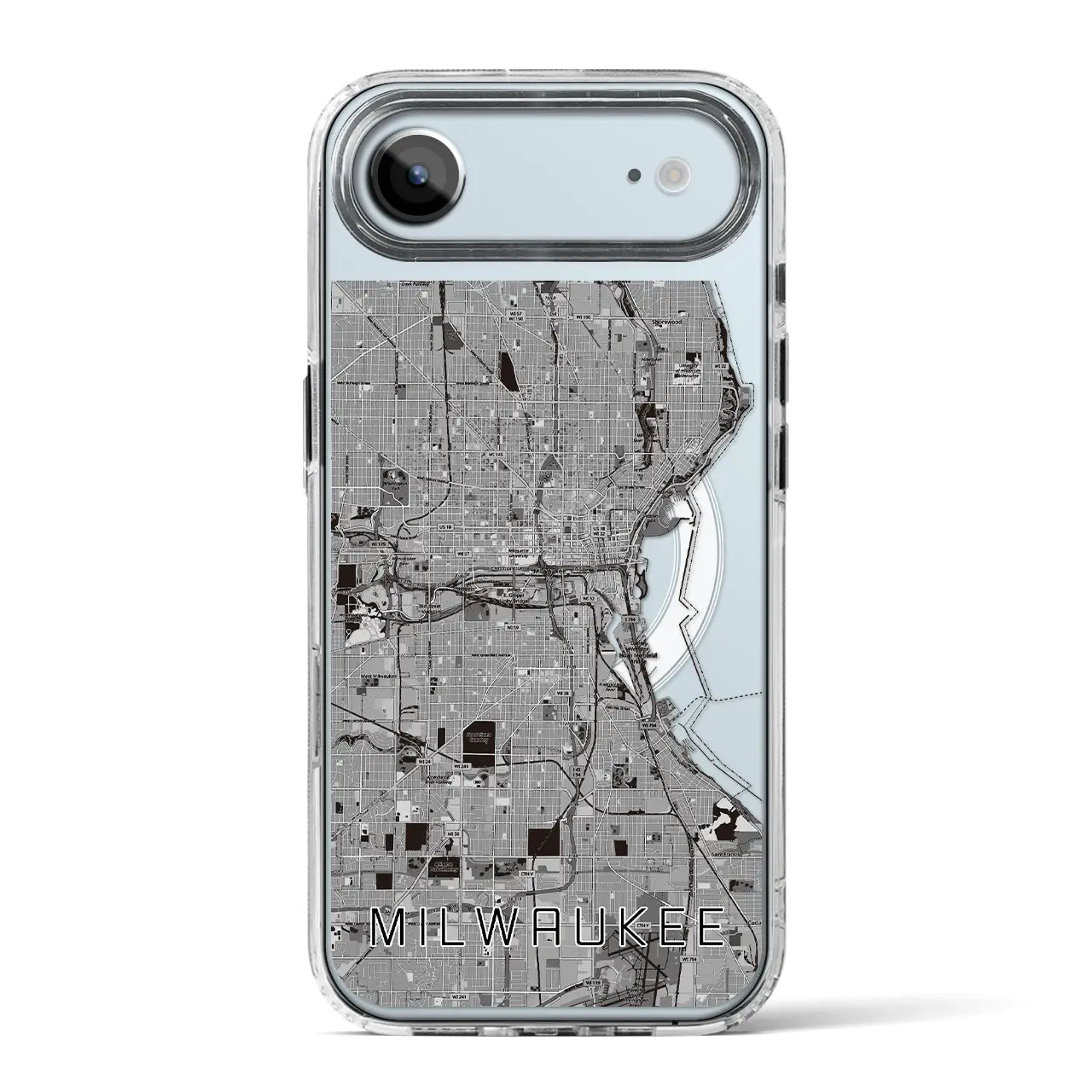 【ミルウォーキー(アメリカ)】地図柄iPhoneケース(MagSafeタイプ)