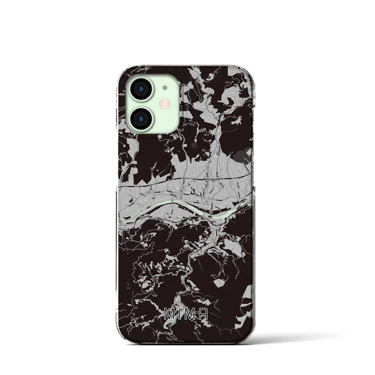 【美馬(徳島県)】地図柄iPhoneケース(クリアタイプ)