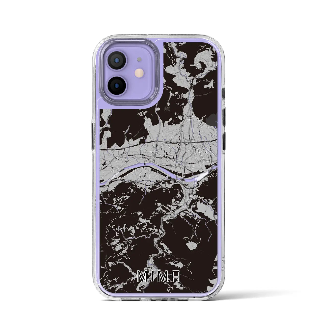【美馬(徳島県)】地図柄iPhoneケース(MagSafeタイプ)