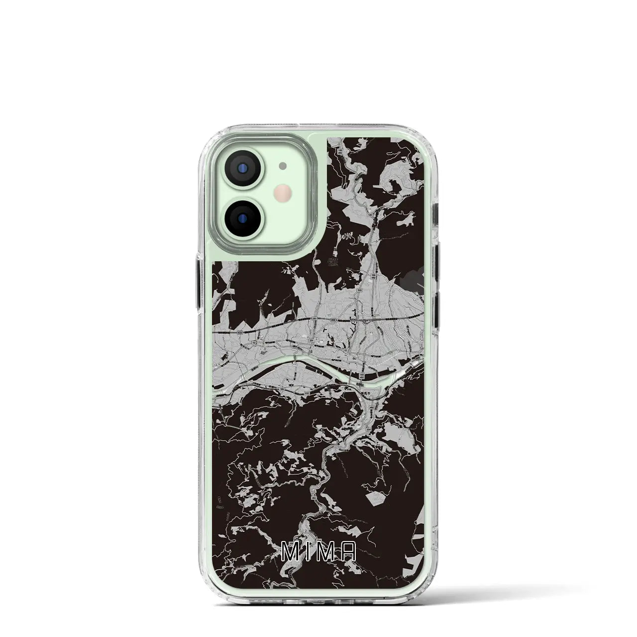 【美馬(徳島県)】地図柄iPhoneケース(MagSafeタイプ)