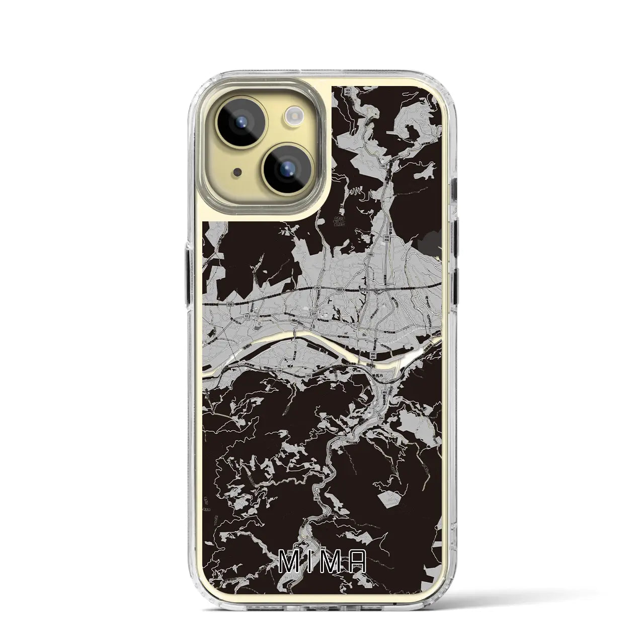 【美馬(徳島県)】地図柄iPhoneケース(MagSafeタイプ)