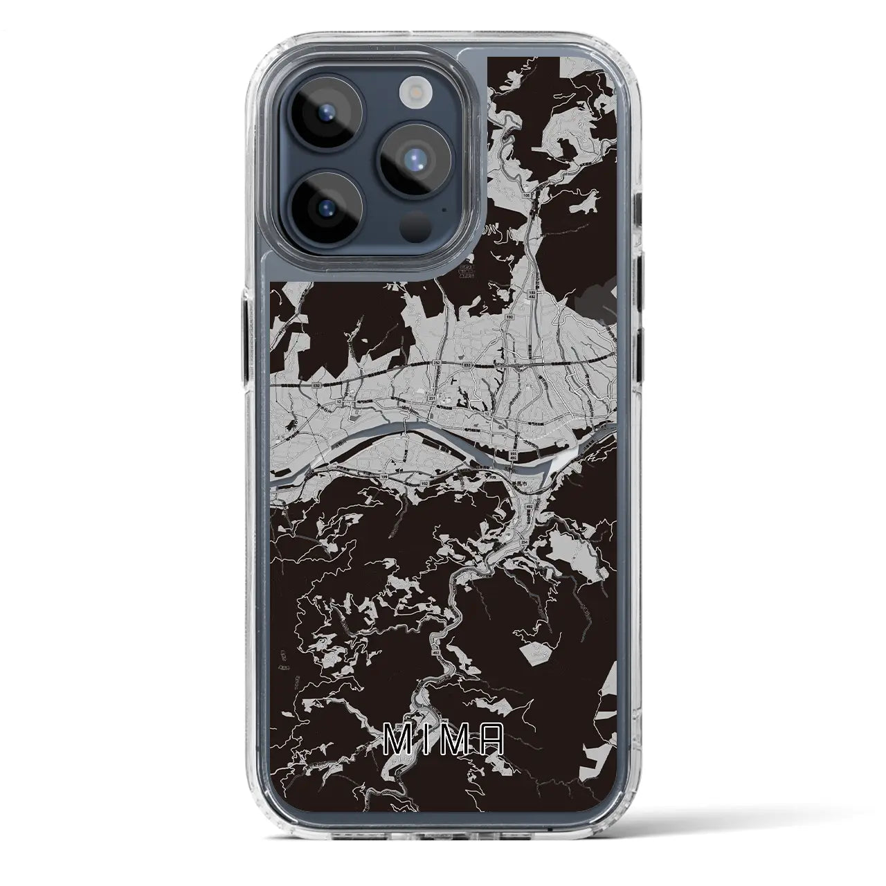 【美馬(徳島県)】地図柄iPhoneケース(MagSafeタイプ)