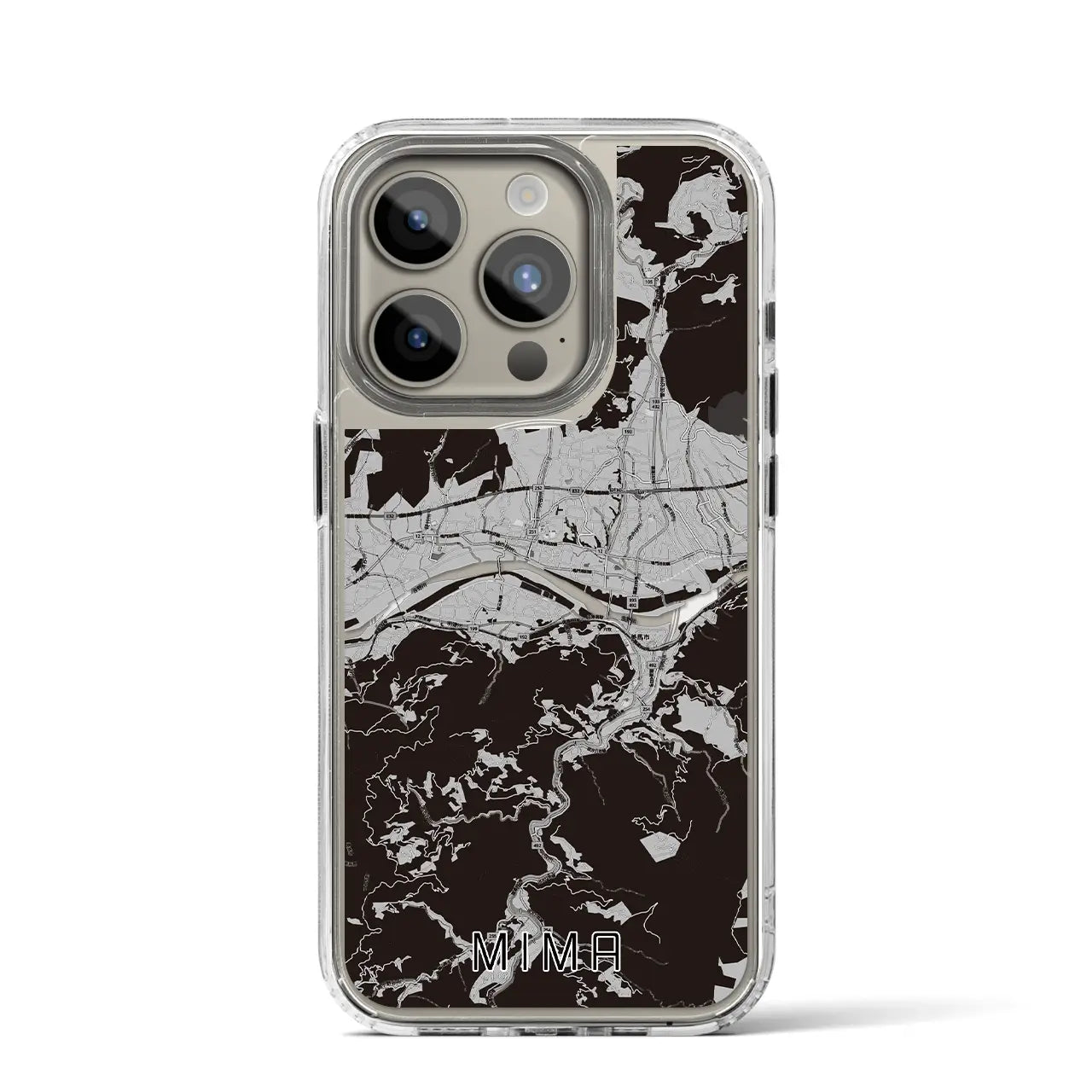 【美馬(徳島県)】地図柄iPhoneケース(MagSafeタイプ)