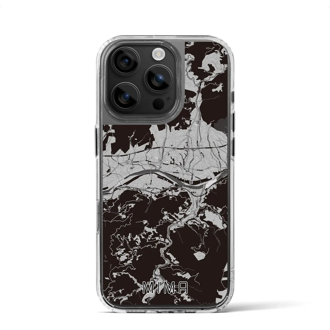 【美馬(徳島県)】地図柄iPhoneケース(MagSafeタイプ)