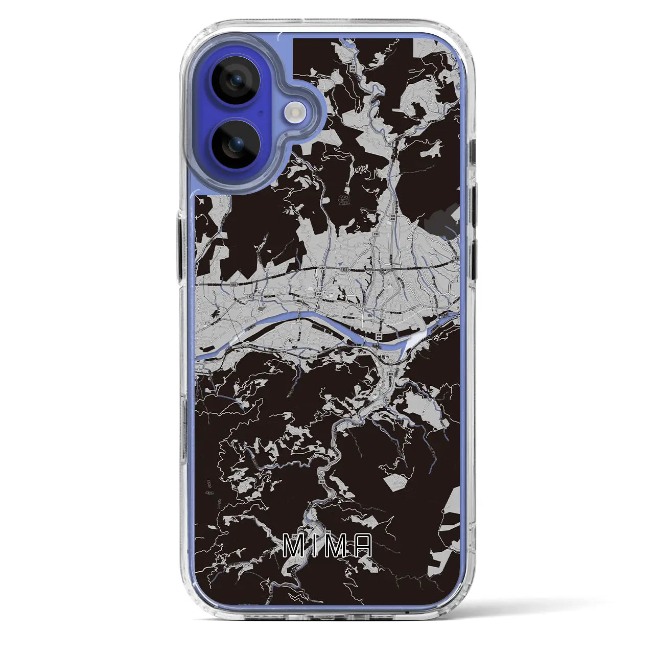 【美馬(徳島県)】地図柄iPhoneケース(MagSafeタイプ)