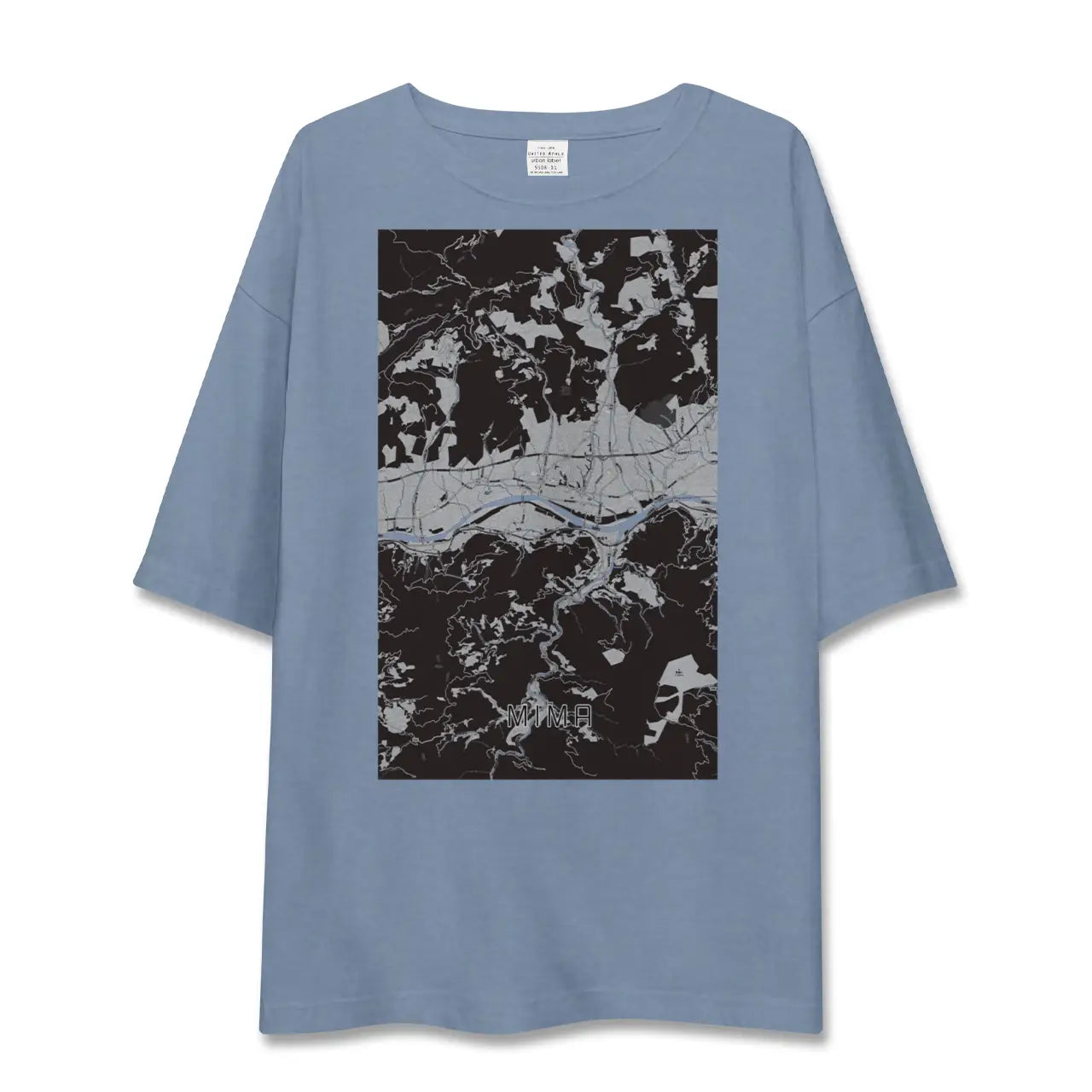 【美馬(徳島県)】地図柄ビッグシルエットTシャツ