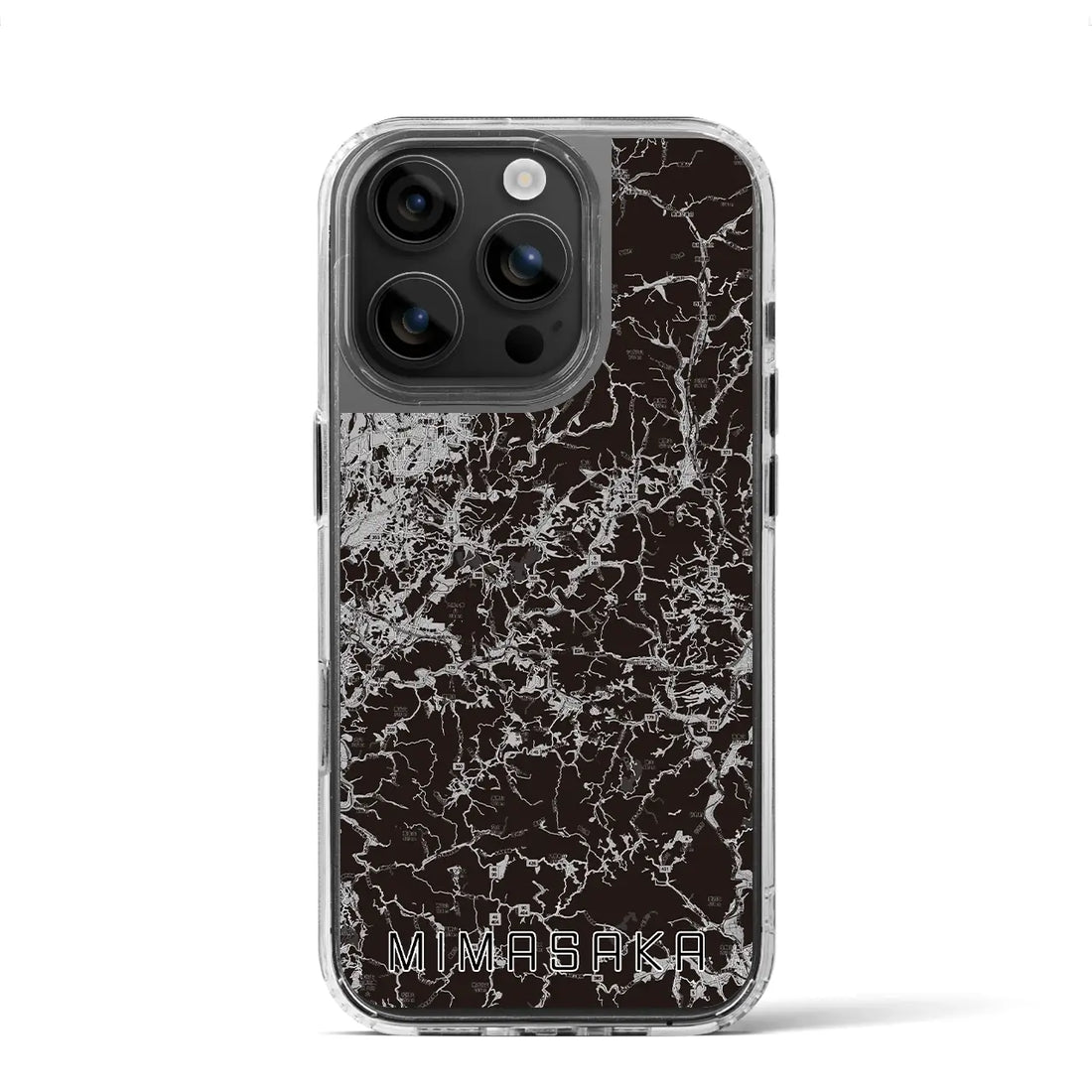 【美作(岡山県)】地図柄iPhoneケース(MagSafeタイプ)