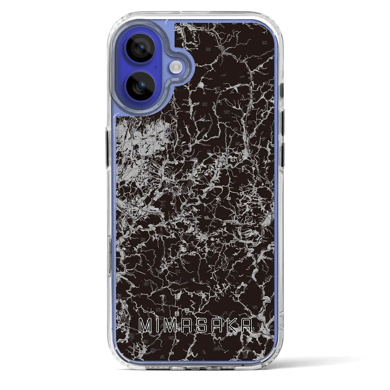【美作(岡山県)】地図柄iPhoneケース(MagSafeタイプ)