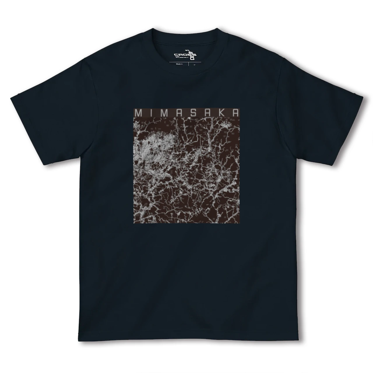 【美作(岡山県)】地図柄ヘビーウェイトTシャツ