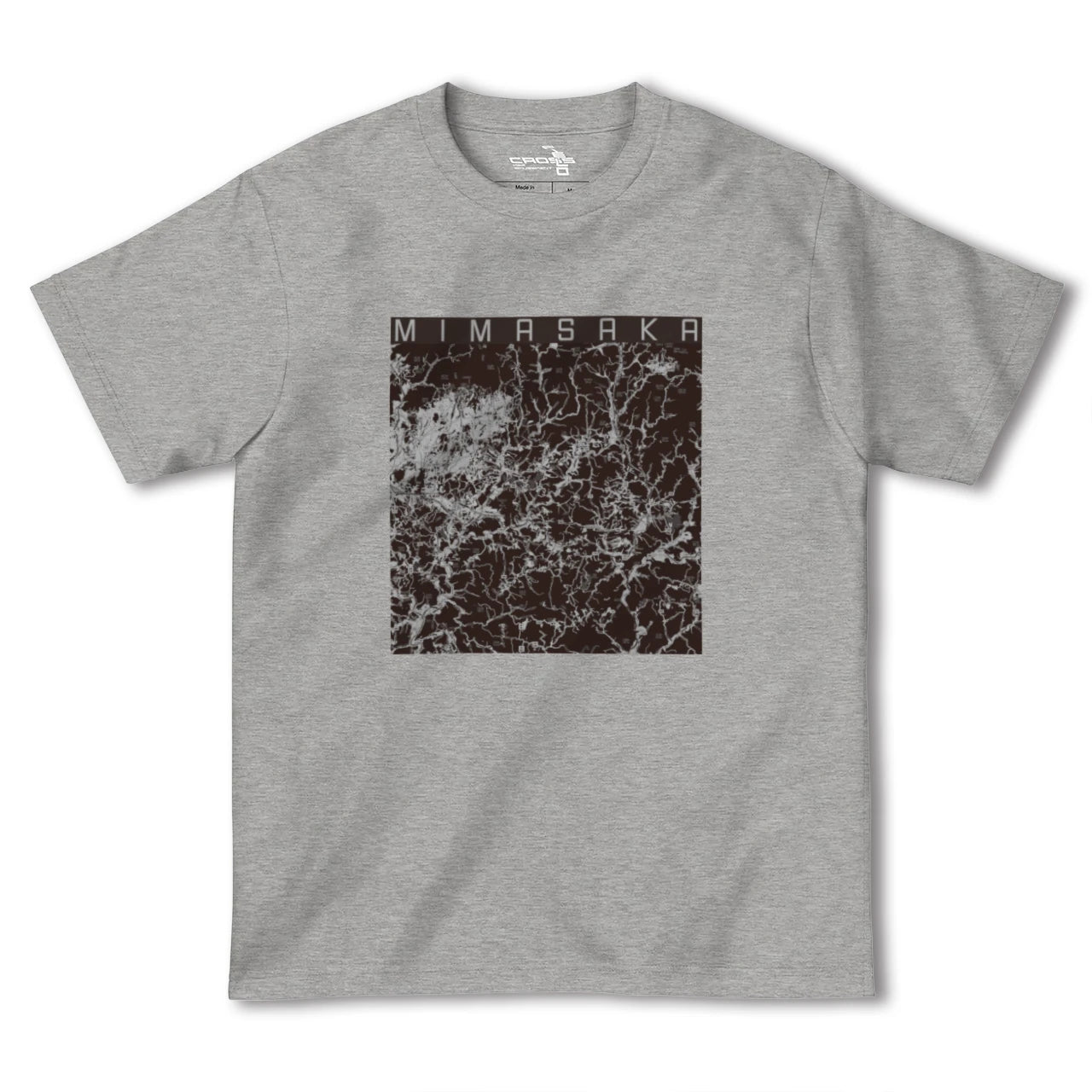 【美作(岡山県)】地図柄ヘビーウェイトTシャツ
