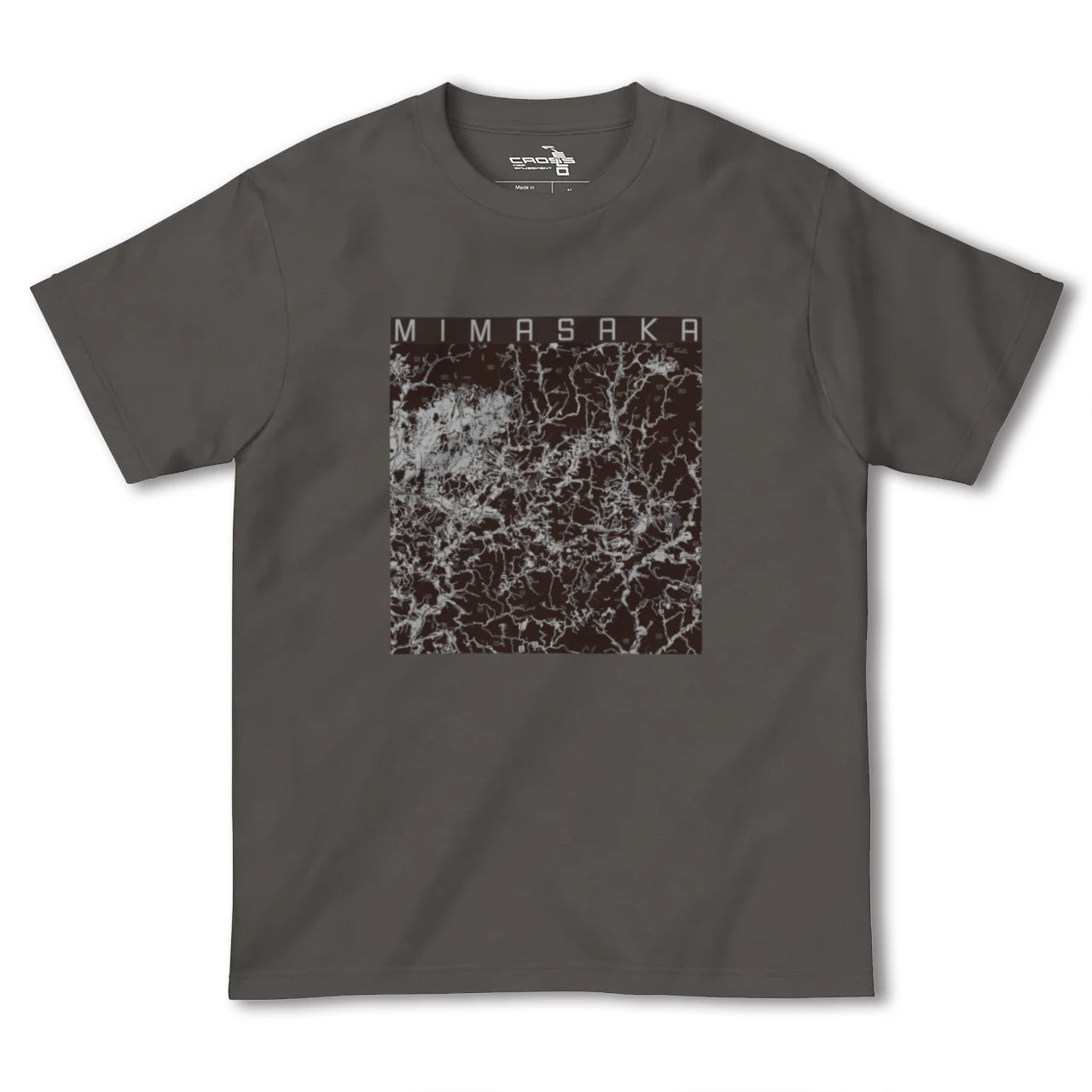 【美作(岡山県)】地図柄ヘビーウェイトTシャツ