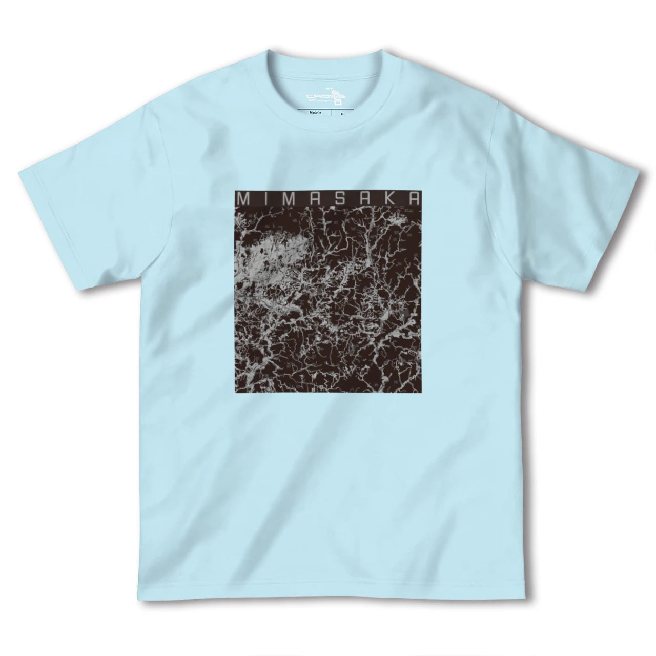 【美作(岡山県)】地図柄ヘビーウェイトTシャツ