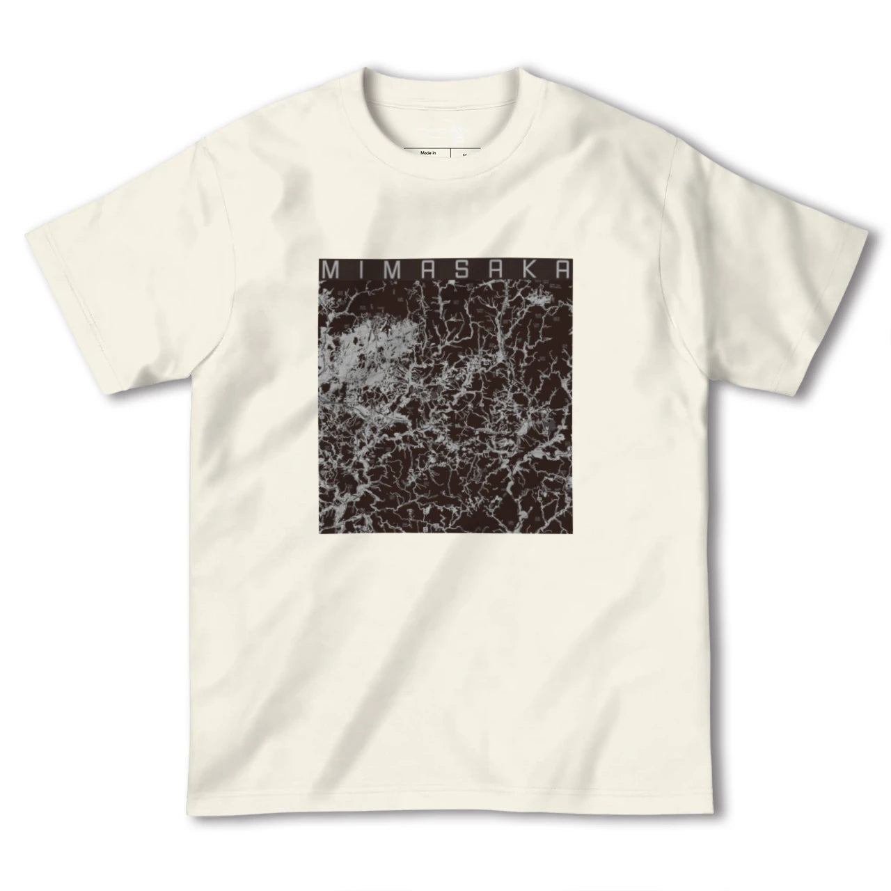 【美作(岡山県)】地図柄ヘビーウェイトTシャツ
