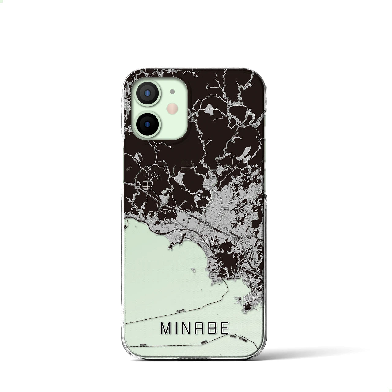 【みなべ(和歌山県)】地図柄iPhoneケース(クリアタイプ)
