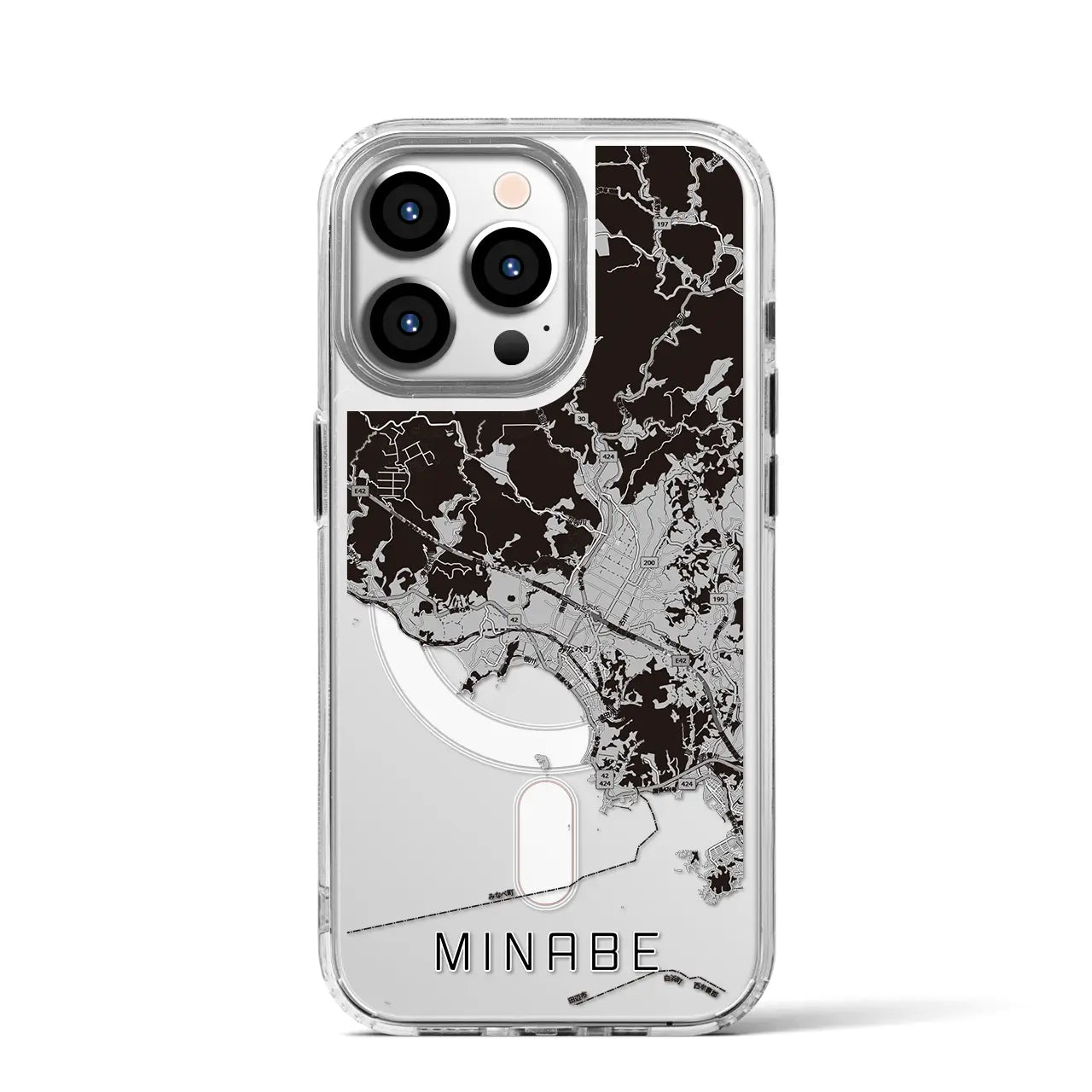 【みなべ(和歌山県)】地図柄iPhoneケース(MagSafeタイプ)