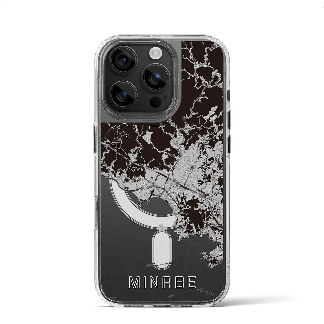 【みなべ(和歌山県)】地図柄iPhoneケース(MagSafeタイプ)