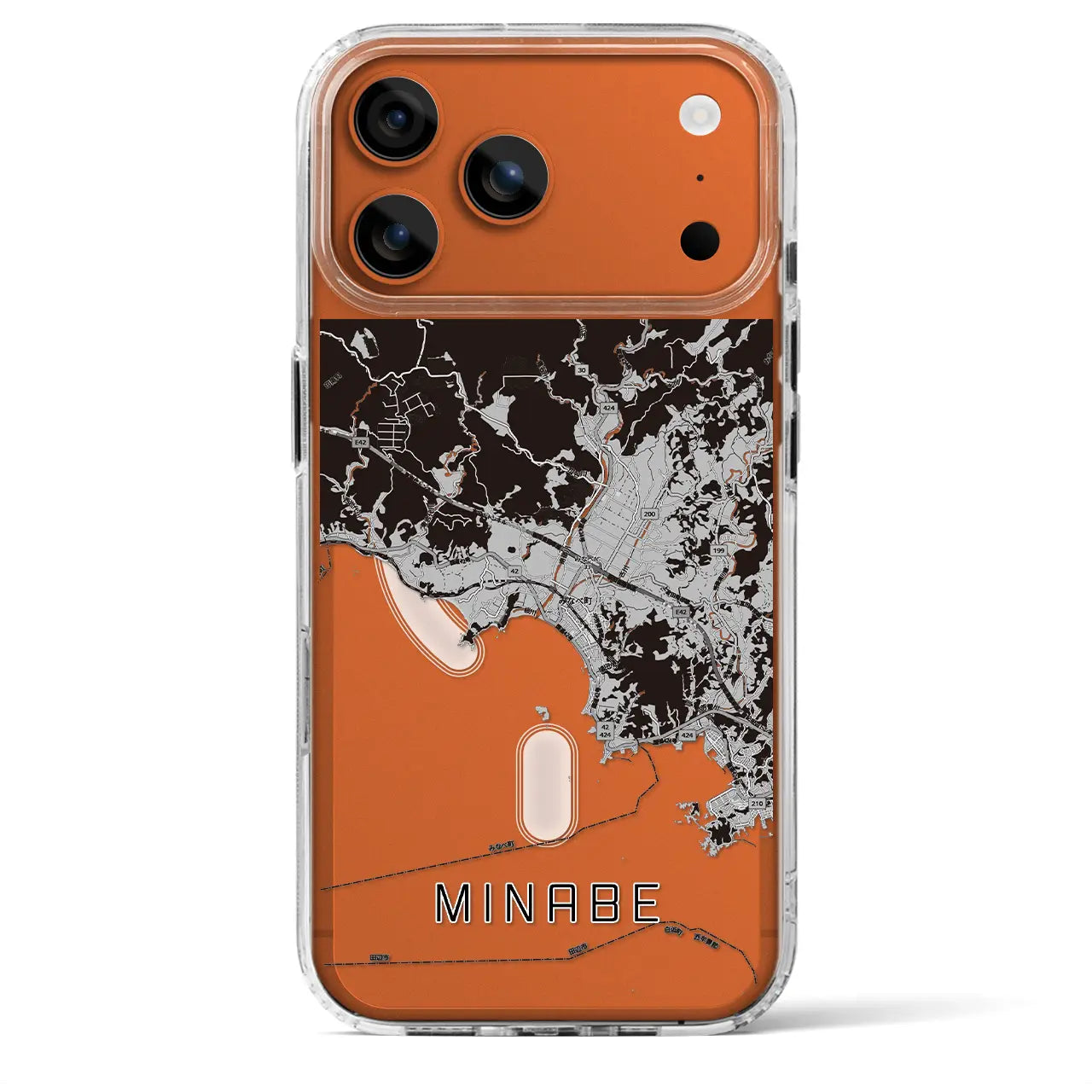 【みなべ(和歌山県)】地図柄iPhoneケース(MagSafeタイプ)