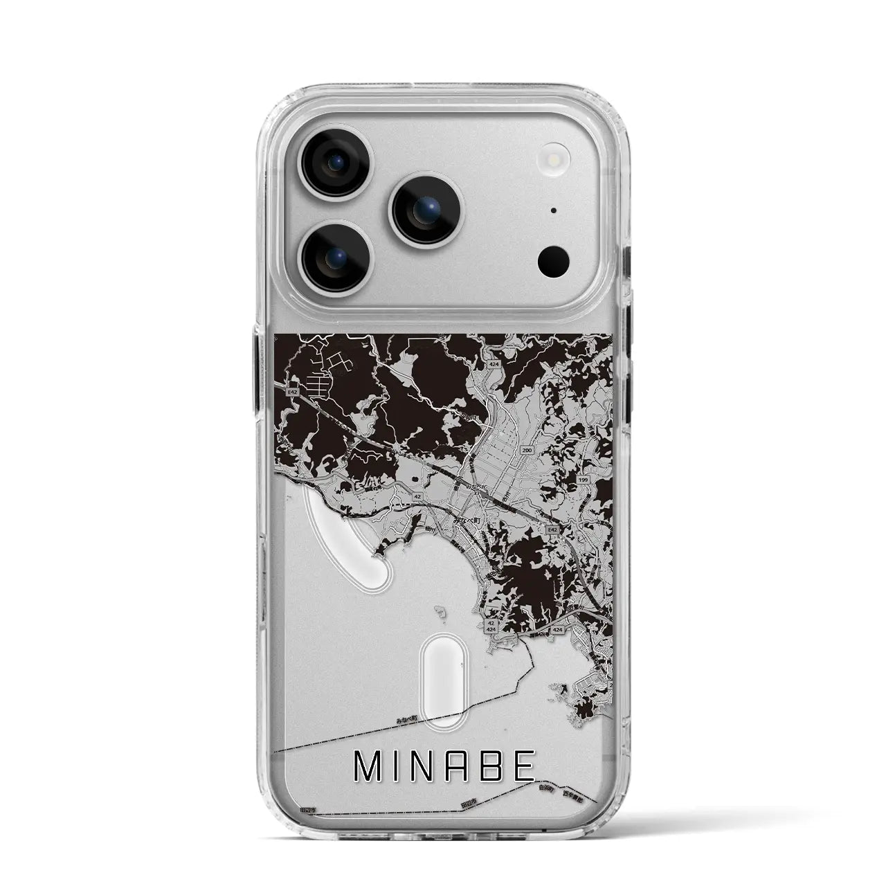 【みなべ(和歌山県)】地図柄iPhoneケース(MagSafeタイプ)