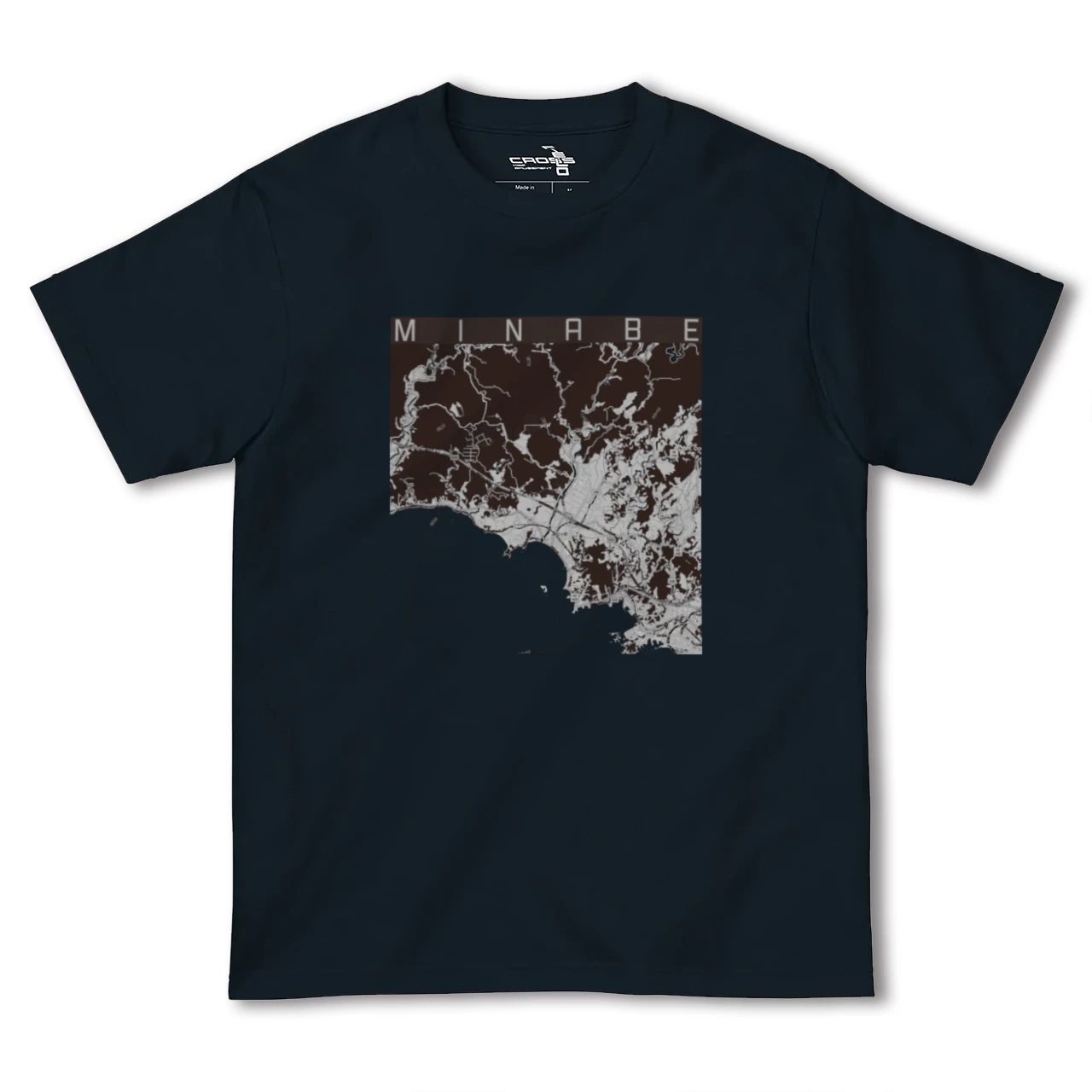 【みなべ(和歌山県)】地図柄ヘビーウェイトTシャツ