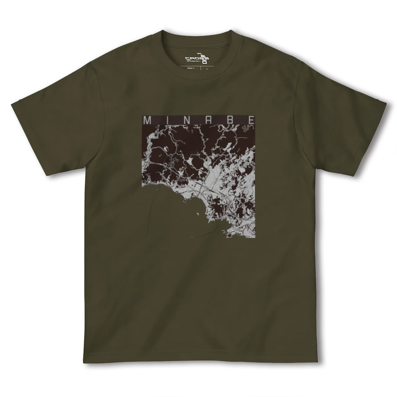 【みなべ(和歌山県)】地図柄ヘビーウェイトTシャツ