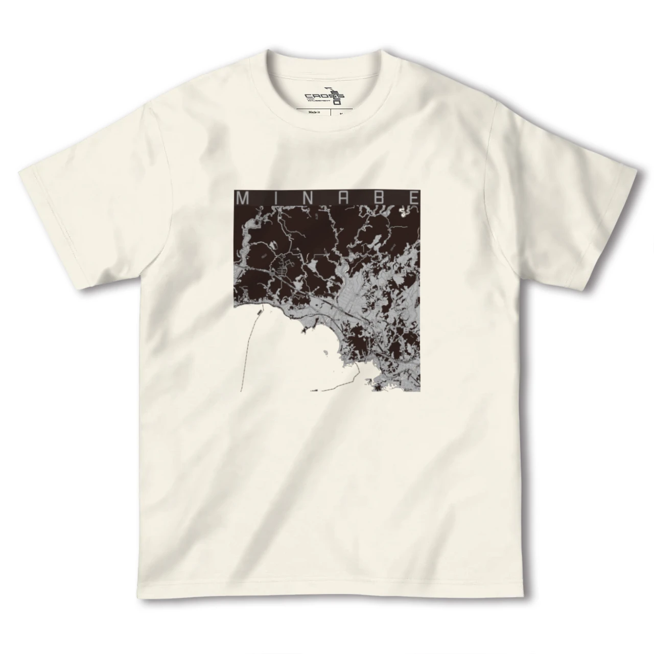 【みなべ(和歌山県)】地図柄ヘビーウェイトTシャツ