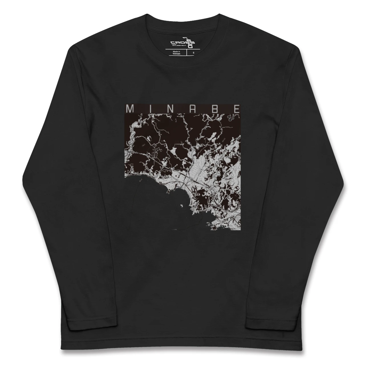 【みなべ(和歌山県)】地図柄ロングスリーブTシャツ