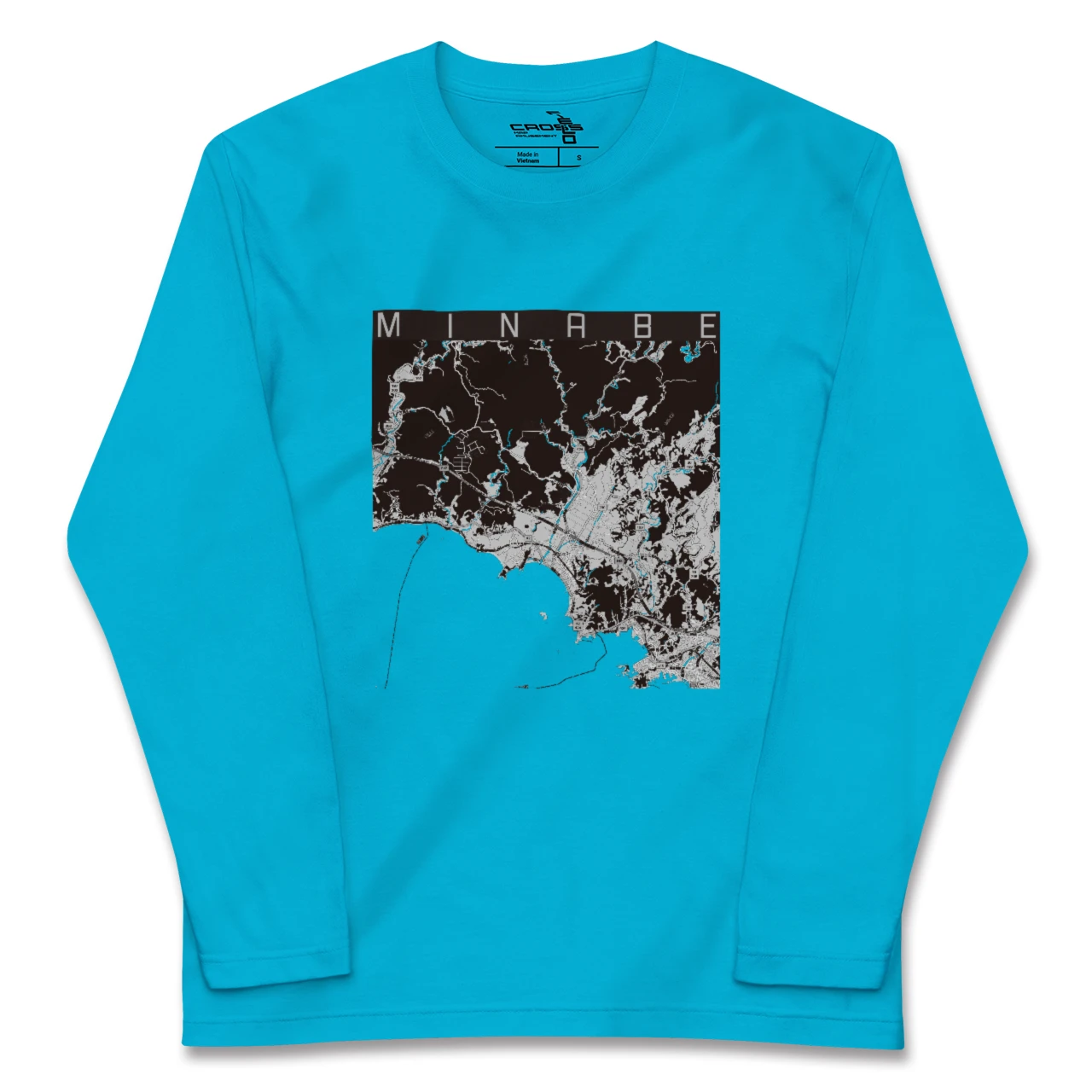 【みなべ(和歌山県)】地図柄ロングスリーブTシャツ