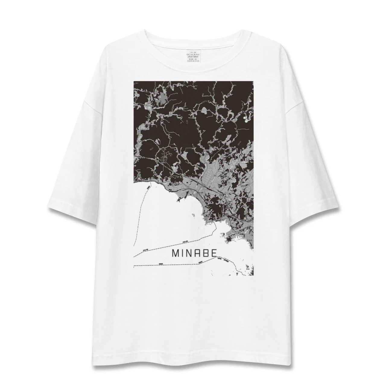 【みなべ(和歌山県)】地図柄ビッグシルエットTシャツ